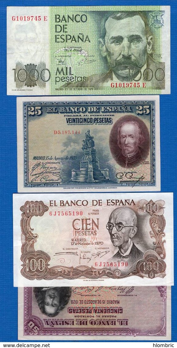 Espagne  4  Billets - Other & Unclassified