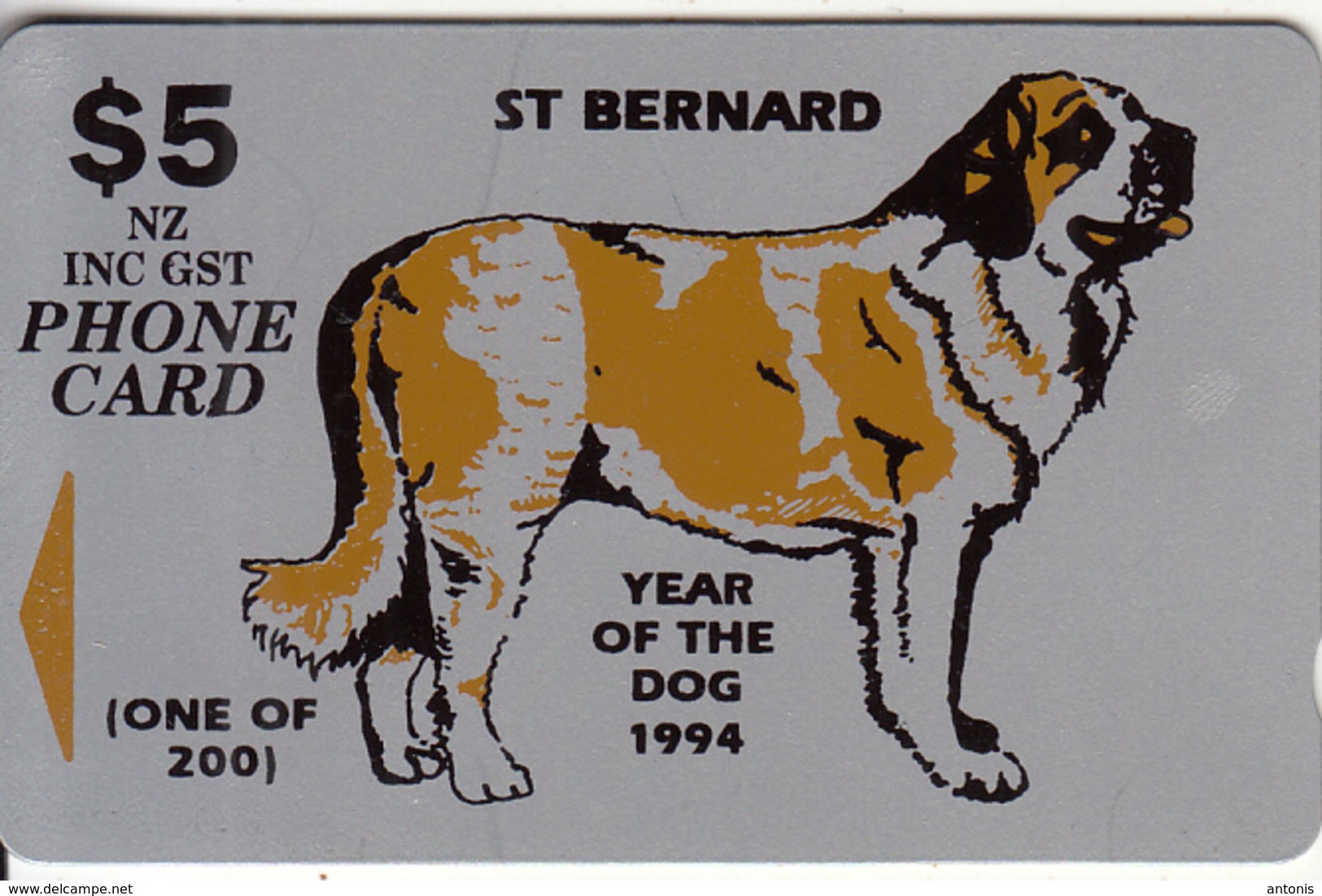 NEW ZEALAND(GPT) - Year Of The Dog 1994(private Overprint), CN :7NZLB, Tirage 200, Used - Nouvelle-Zélande