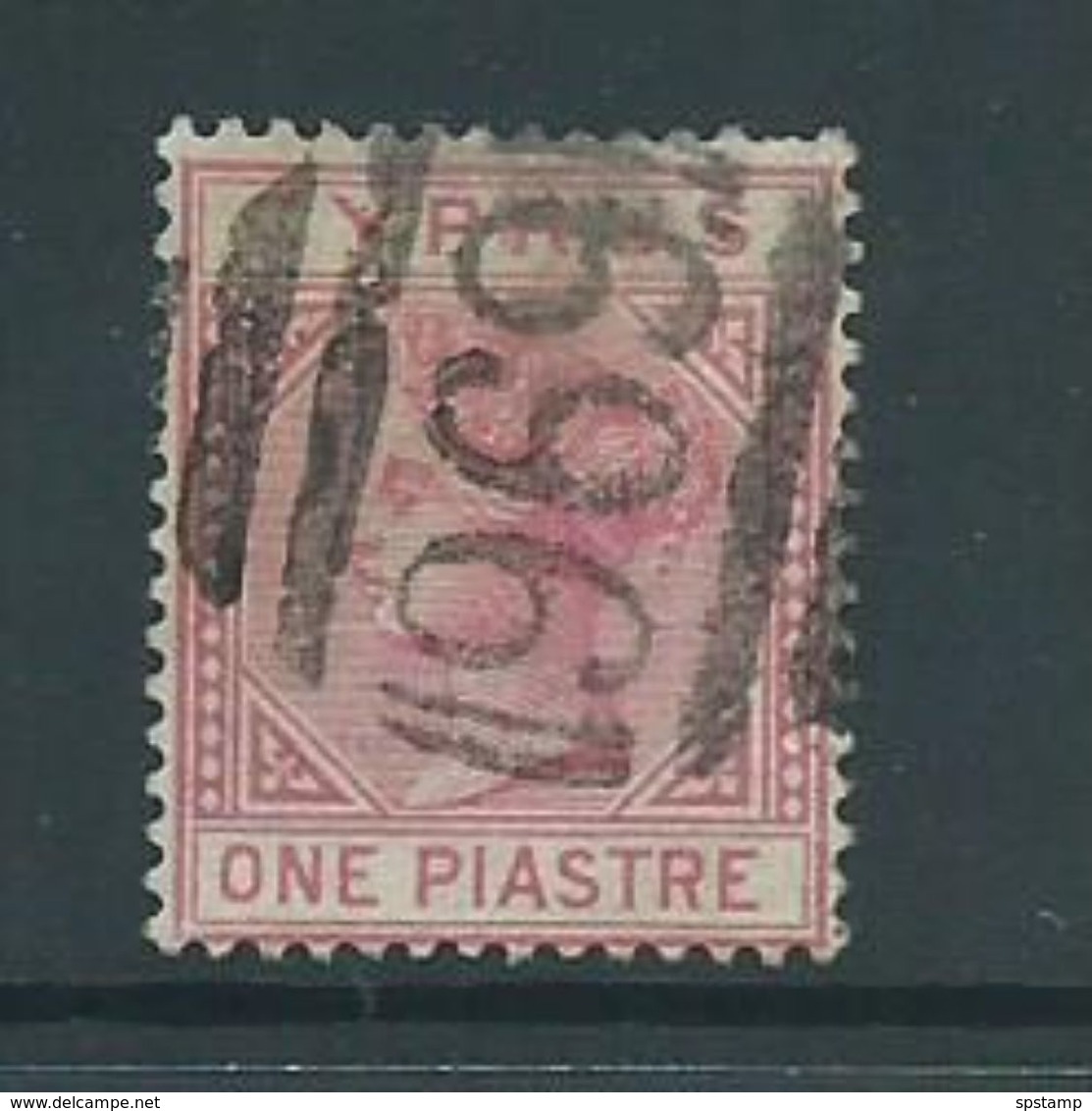 Cyprus 1881 1 Piastre QV FU - Oblitérés