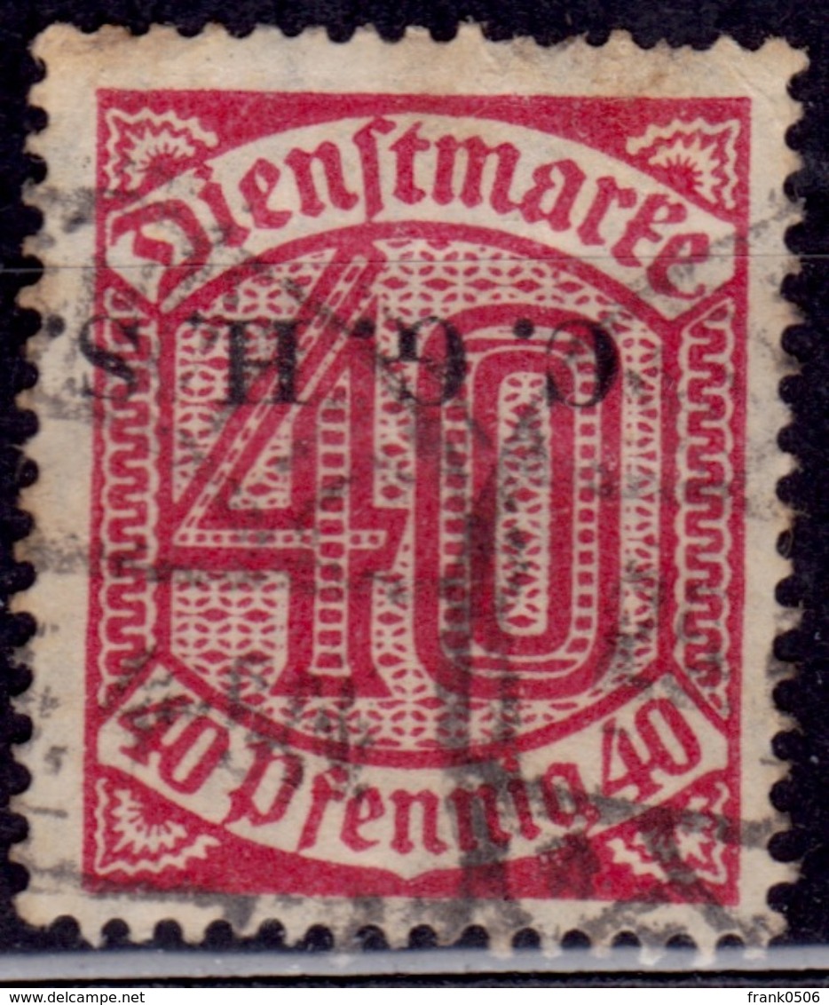 Germany, 1920-21, Upper Silesia, Official, 40pf, Sc#O7, Used - Oblitérés