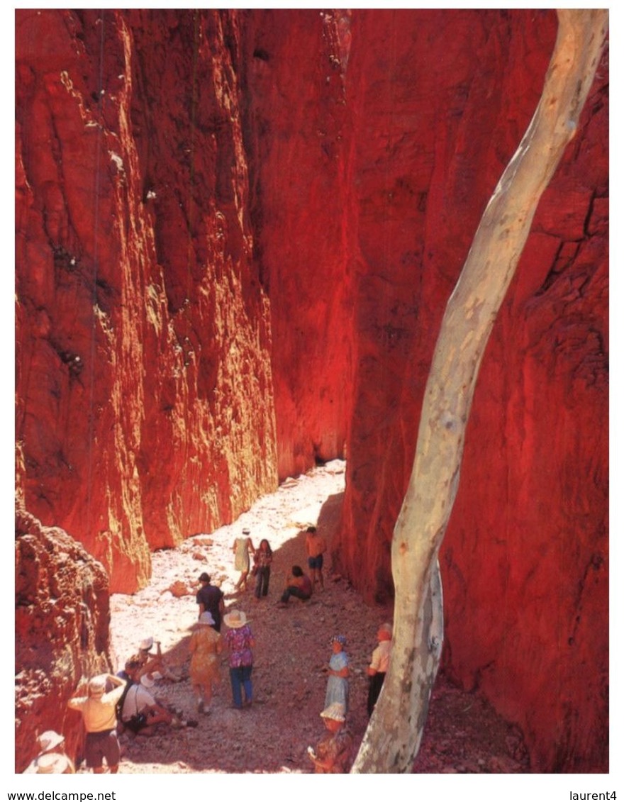 (123) Australia - (with Stamps At Back Of Card) - NT - Standley Chasm - The Red Centre