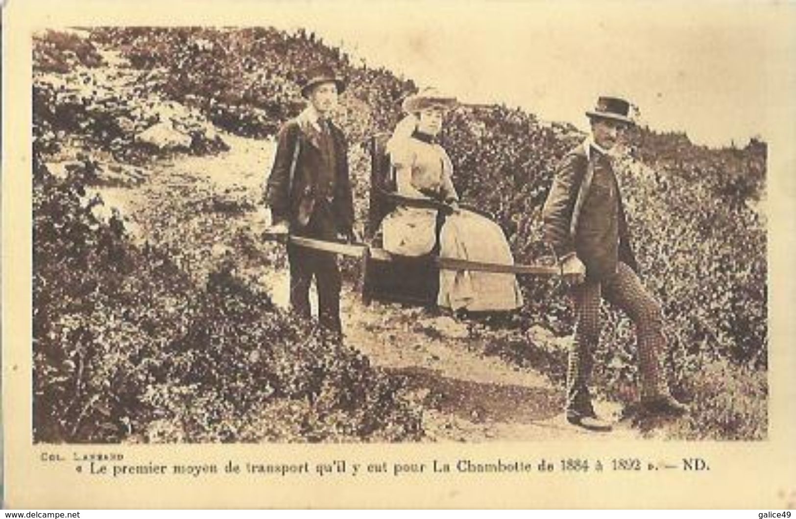 5675 CPA Saint Germain  Chambotte Le Premier Moyen De Transport La Chambotte De 1884 à 1892 - Cachet Restaurant Au Verso - Autres & Non Classés