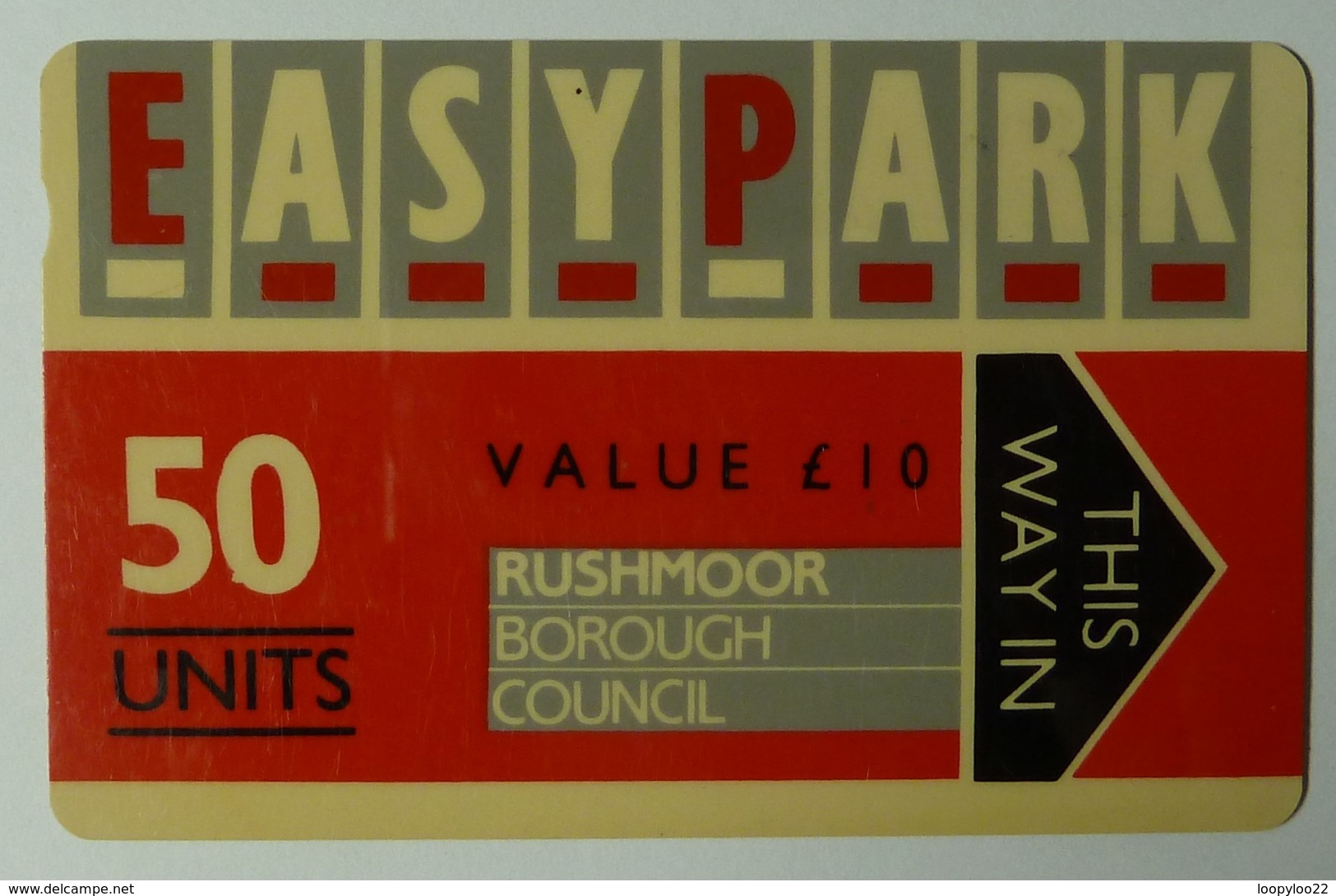 UK - Great Britain - Parking Cards - Easy Park - Early Trial - Rushmoor - 50 Units - Collections