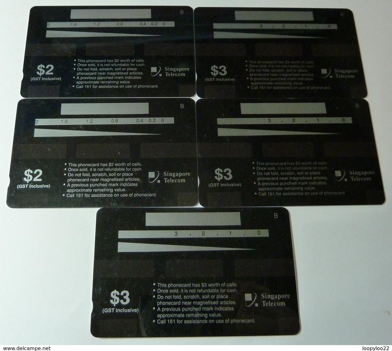 SINGAPORE - Konica Garfield Collection - Set Of 5 Specimens - Singapore