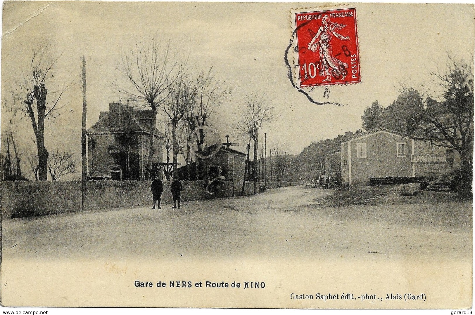 NERS 30 GARD La Gare Et La Route De Nino 1908 Dans L'état - Sonstige & Ohne Zuordnung