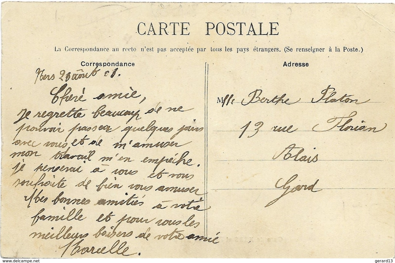 NERS 30 GARD La Gare Et La Route De Nino 1908 Dans L'état - Sonstige & Ohne Zuordnung