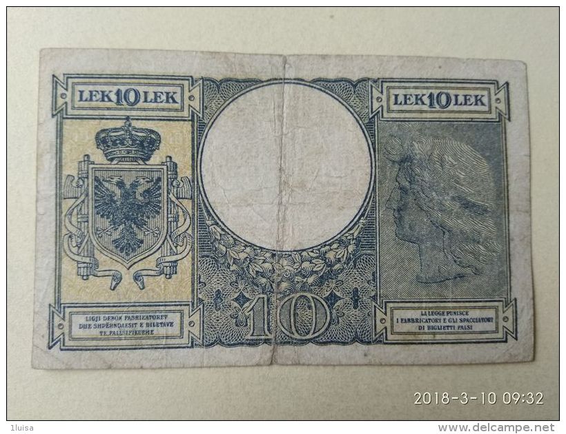 10 Lek 1939 - Albania