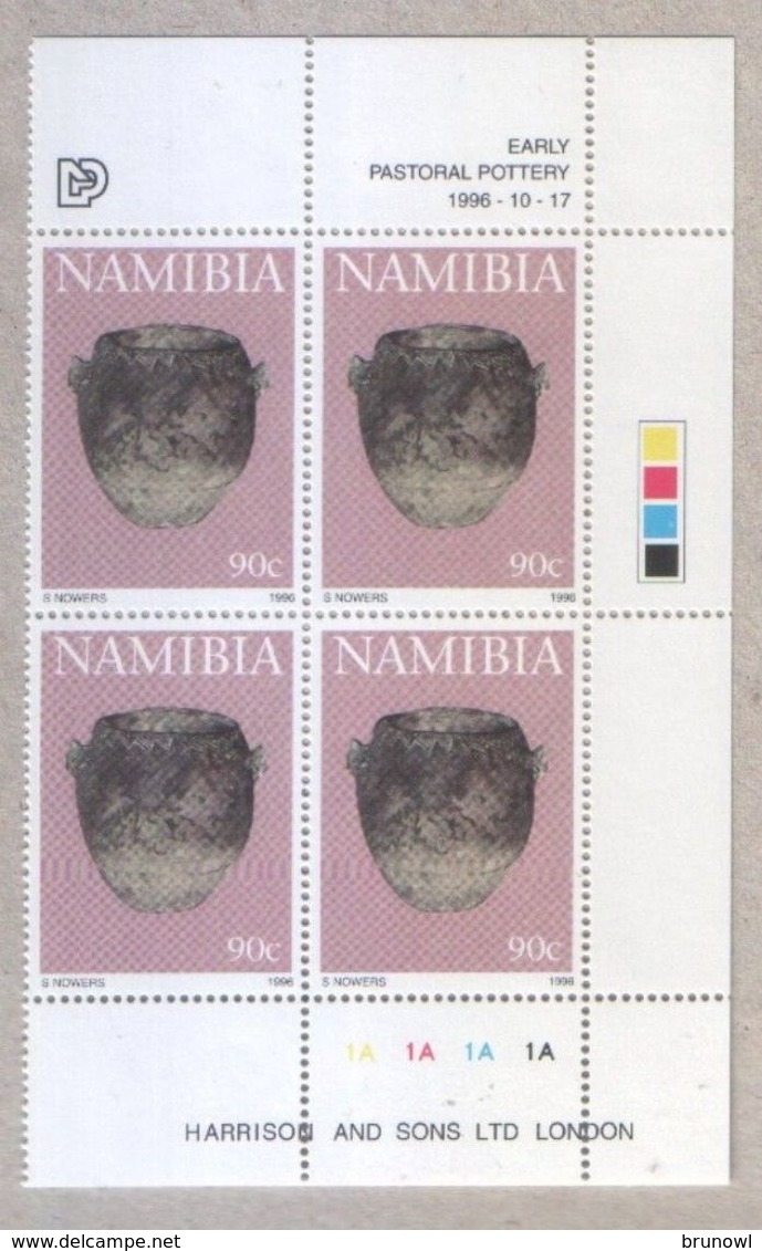 Namibia 1996 Blocks Of Pottery Stamps MNH - Namibia (1990- ...)