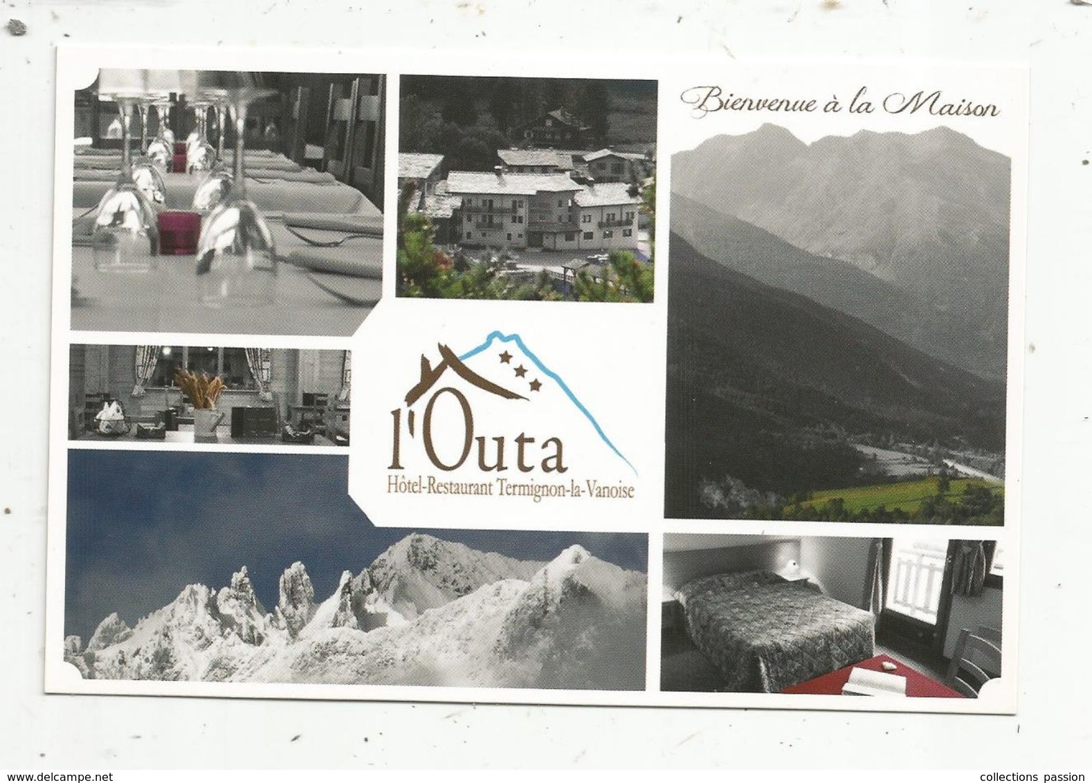 Cp , Hôtels & Restaurants , L'OUTA , Multi Vues , Hôtel Restaurant , TERMIGNON LA VANOISE, 73 , Savoie - Hotels & Restaurants