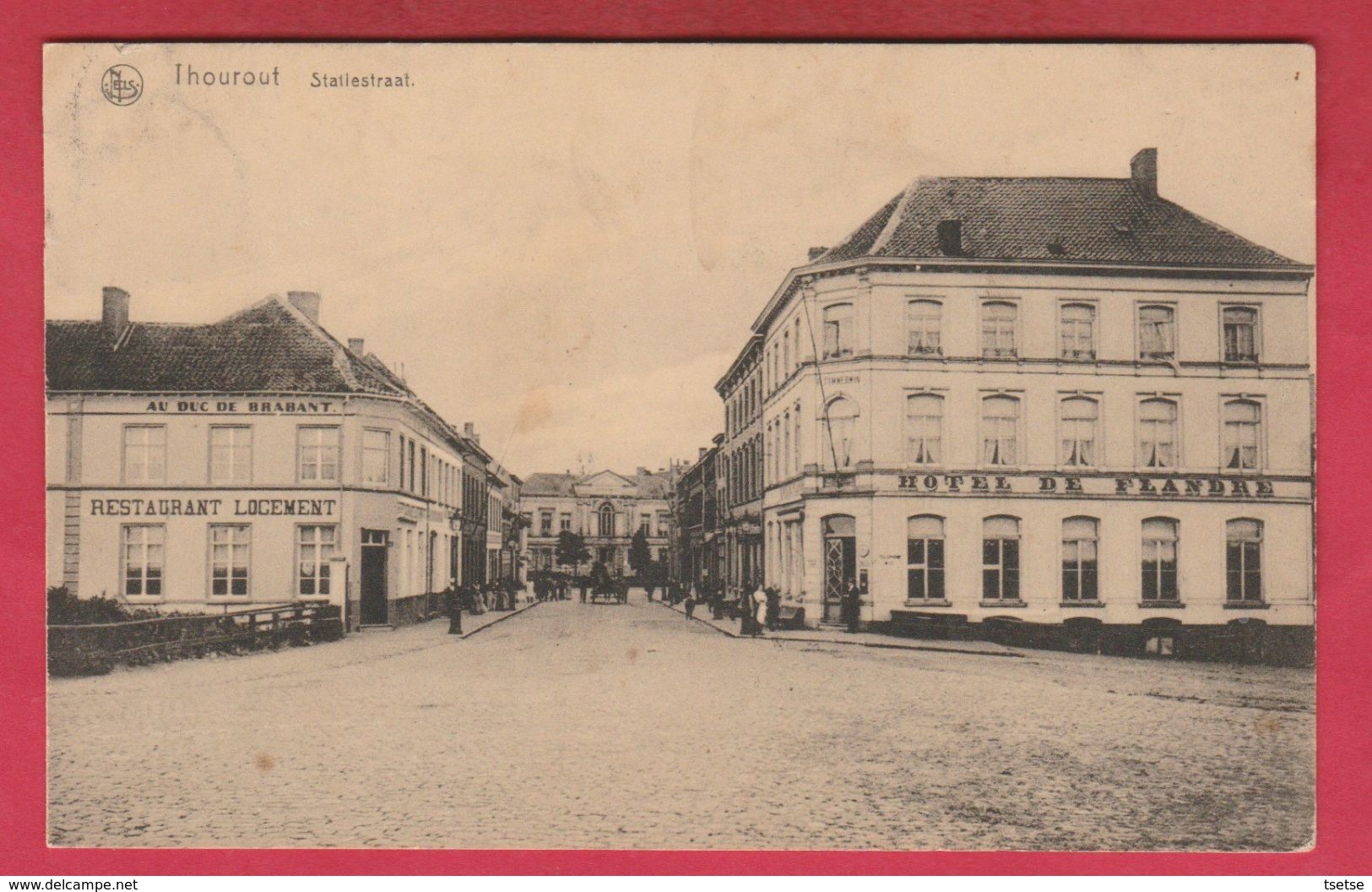 Torhout - Statiestraat  - Hôtel De Flandre Et Au Duc De Brabant ( Verso Zien ) - Torhout