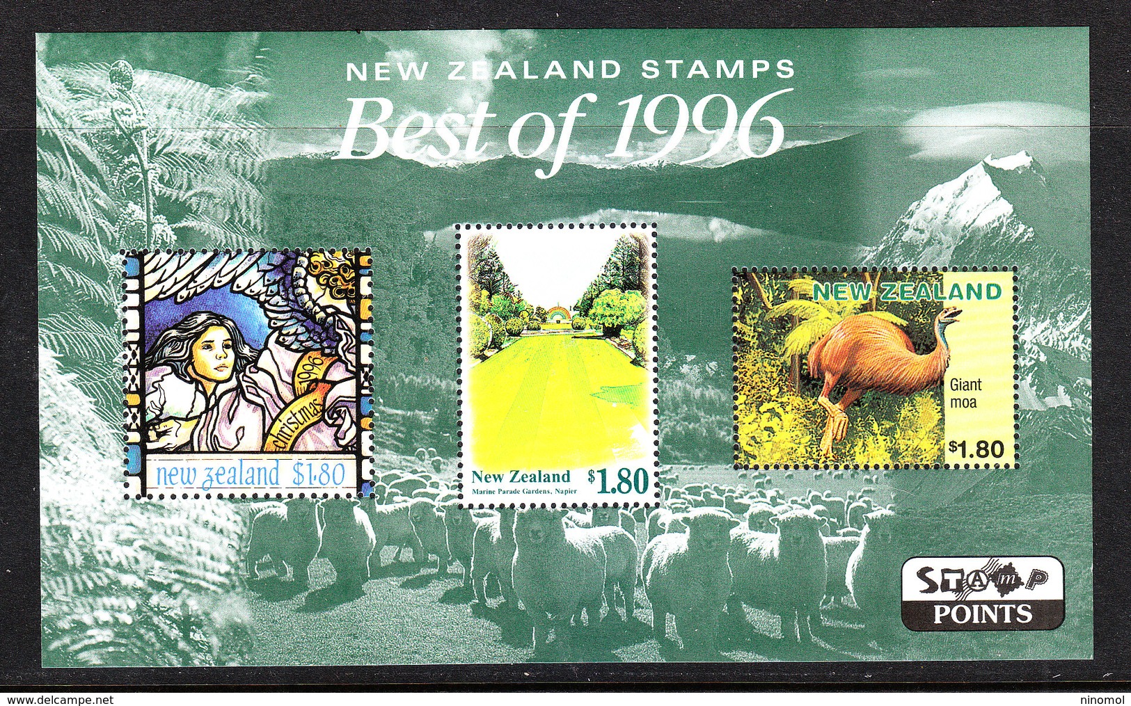 Nuova Zelanda   -   1997. Moa Estinto, Annunciazione, Giardini. Moa Extinct, Annunciation, Paradis Gardens. MNH - Altri & Non Classificati