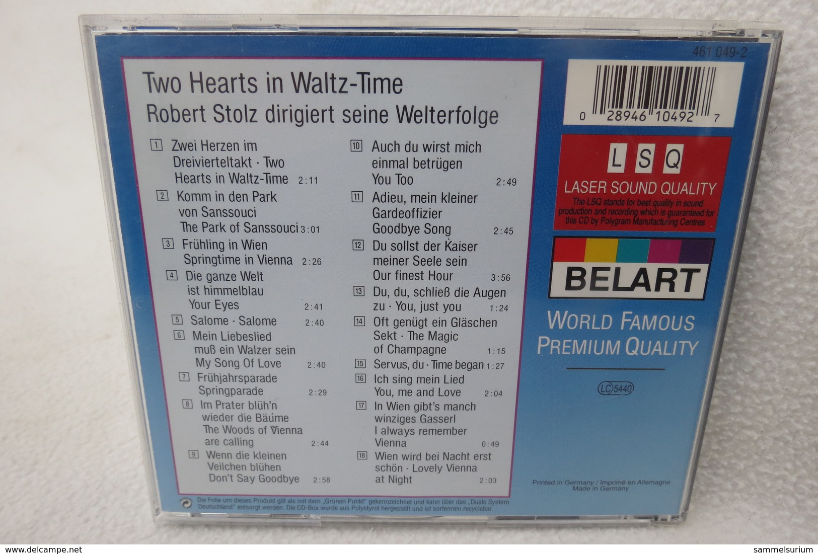 CD "Two Hearts In Waltztime" Zwei Herzen Im Dreivierteltakt, Welterfolge - Sonstige & Ohne Zuordnung