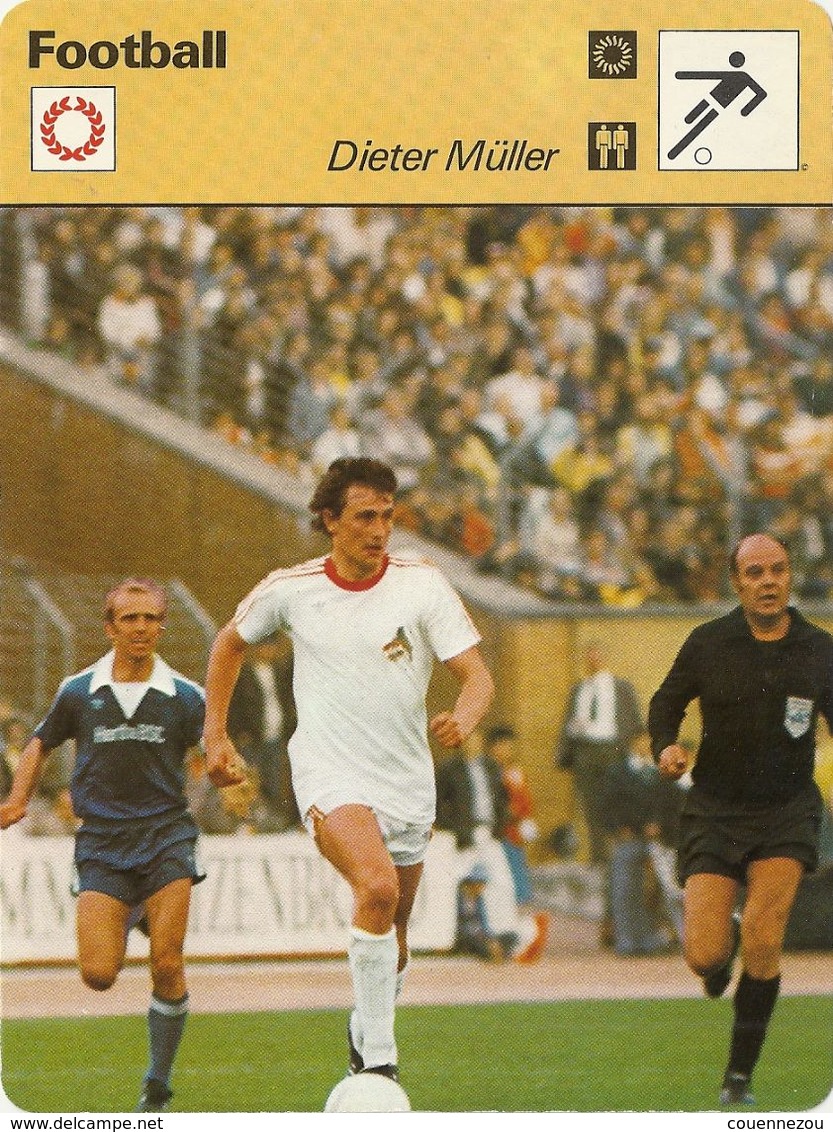 ZZ 1091/92/93   RIVELINO RONTVED  MULLER    3 Cartes Football A Voir   Edition Rencontre (annee Vers 1977/78) - Trading Cards