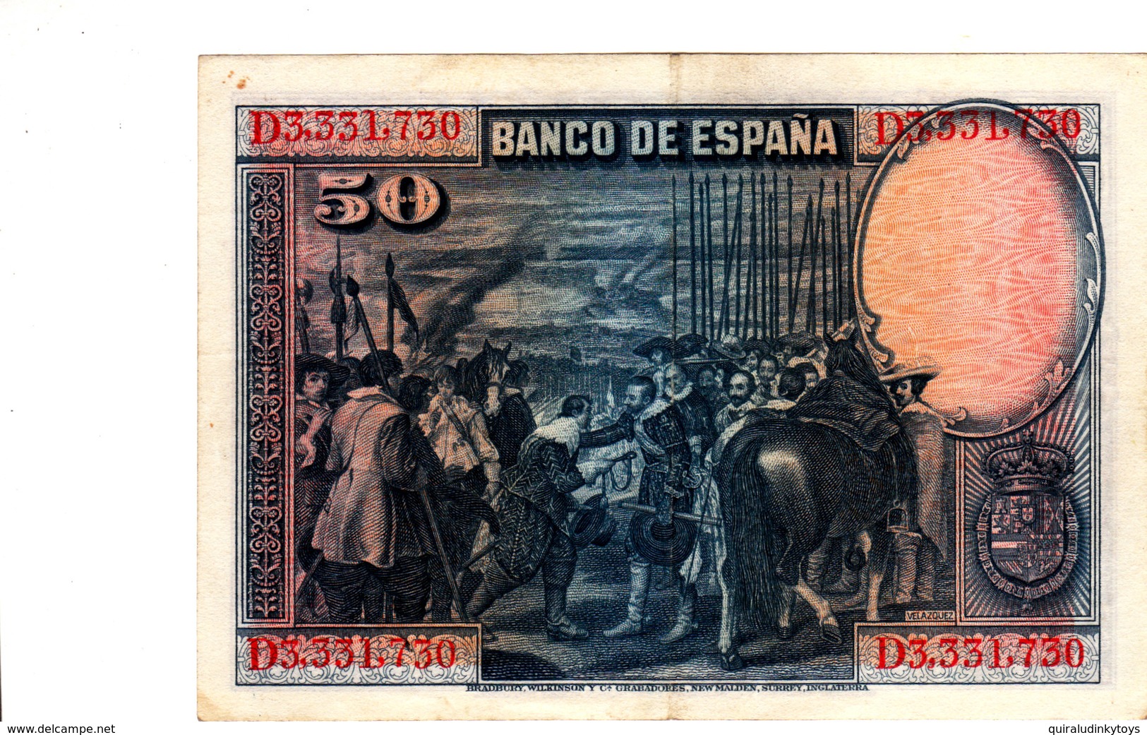 Lot De 3 Billets : 50, 25 Et Una Peseta En état Voir Scans - 1-2-5-25 Pesetas