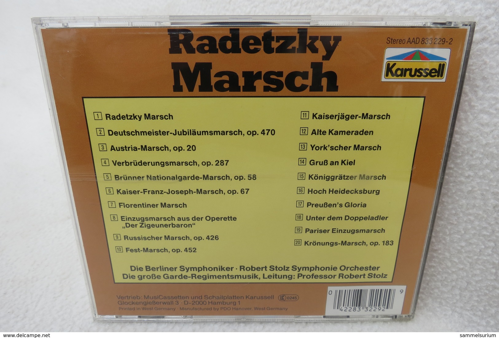 CD "Radetzky Marsch" 20 Titel, Extra Lange Spielzeit - Klassik