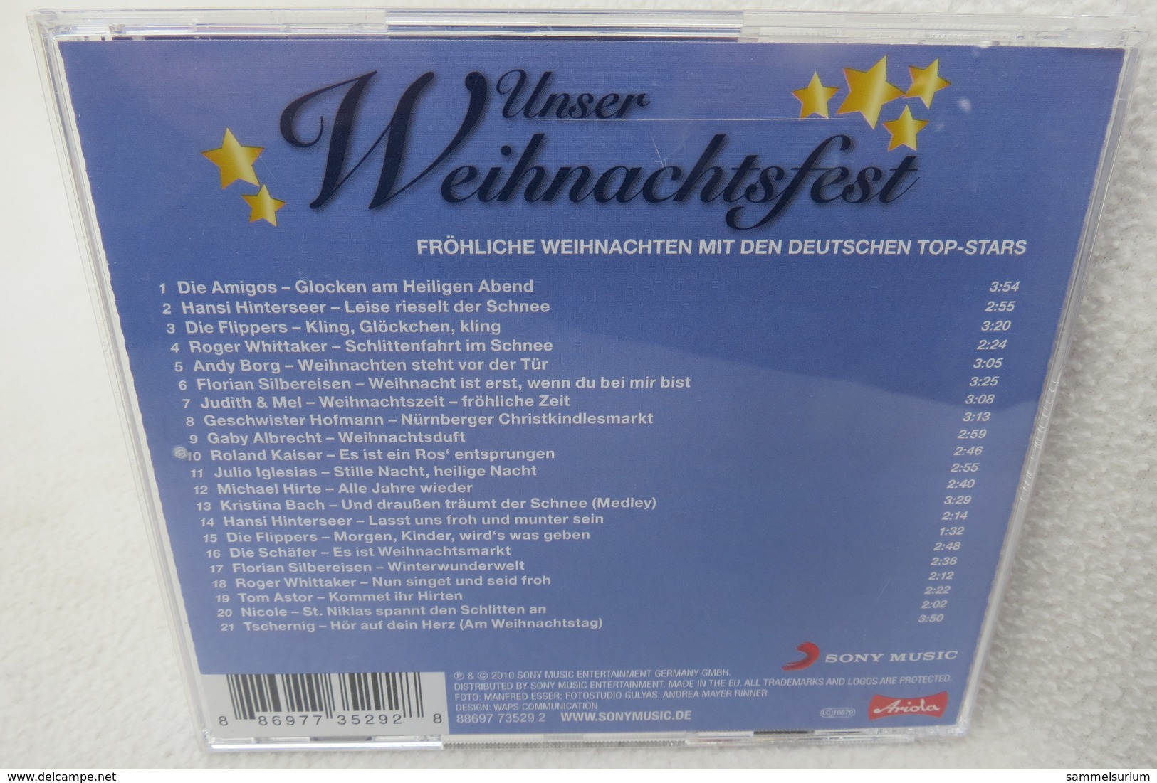 CD "Unser Weihnachtsfest" Fröhliche Weihnachten Mit Den Deutschen Top Stars - Autres - Musique Allemande