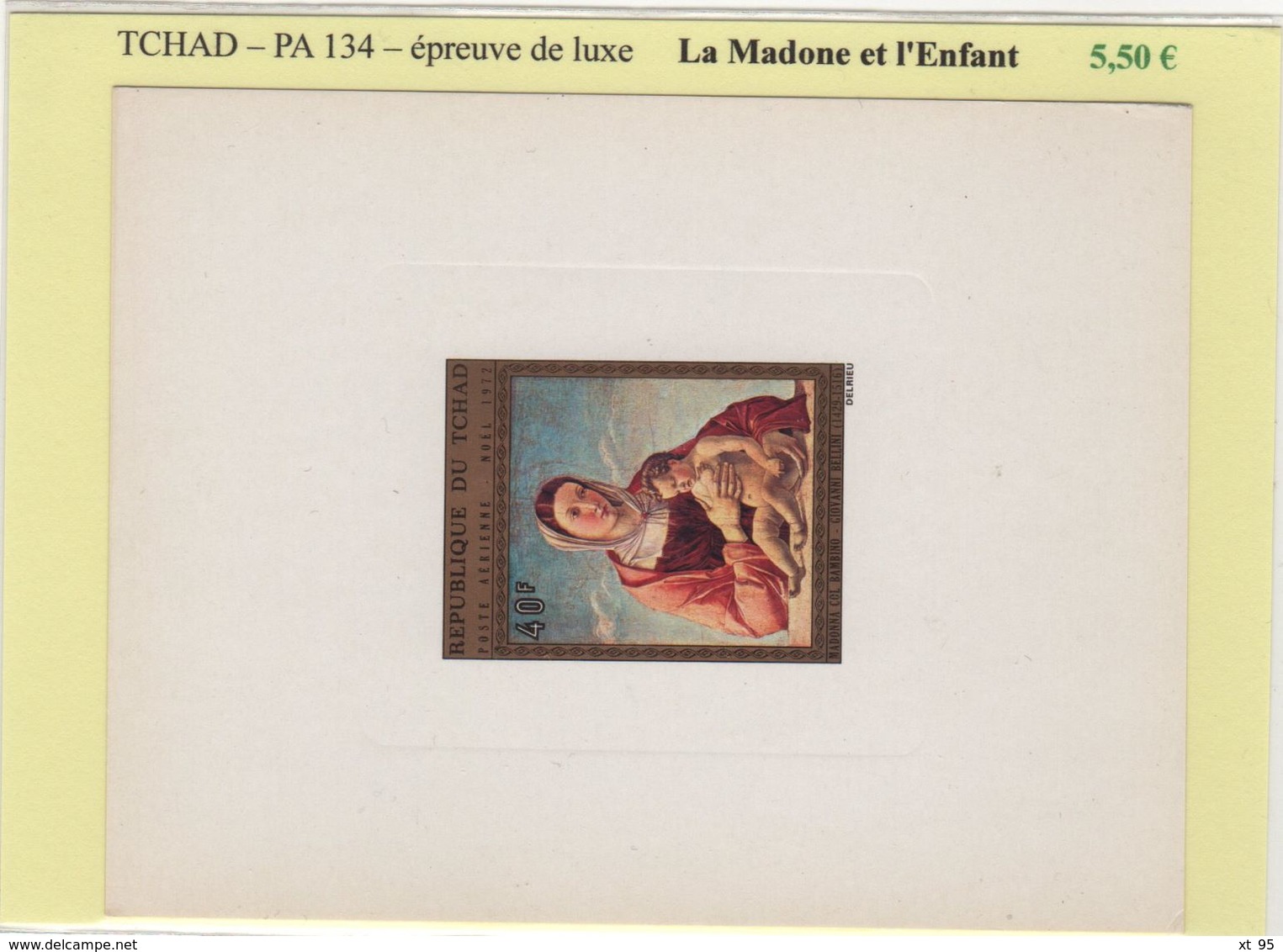 Tchad - Epreuve De Luxe - PA134 - La Madone Et L'enfant - Chad (1960-...)