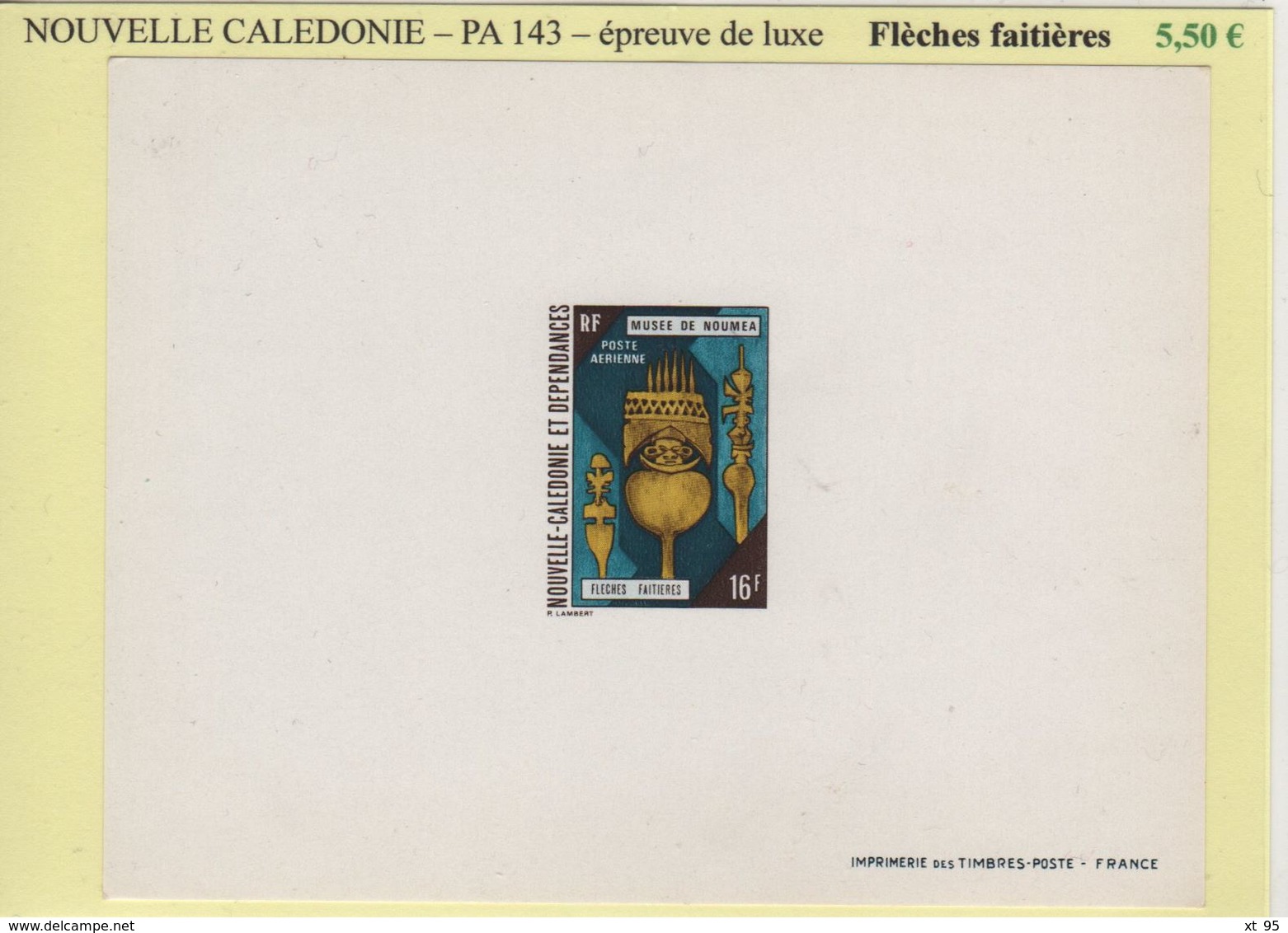 Nouvelle Caledonie - Epreuve De Luxe - PA143 - Fleches Faitieres - Ongebruikt