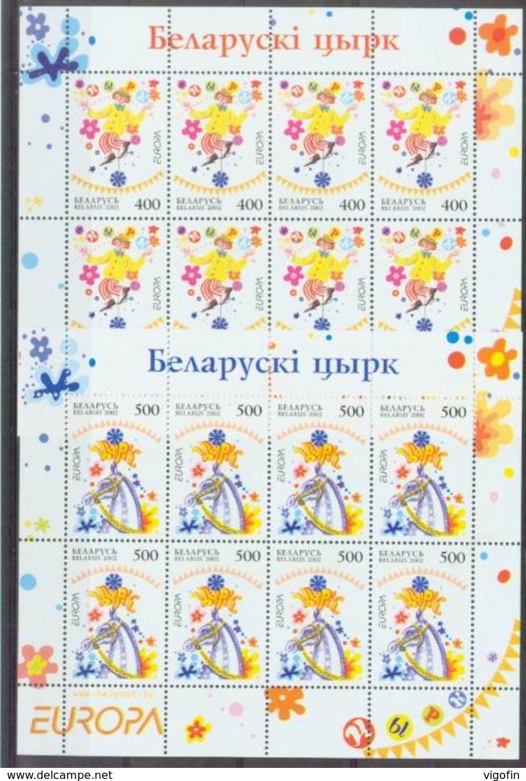 BY 2002-447-8 EUROPA CEPT, BELARUS, 2MS, MNH - 2002