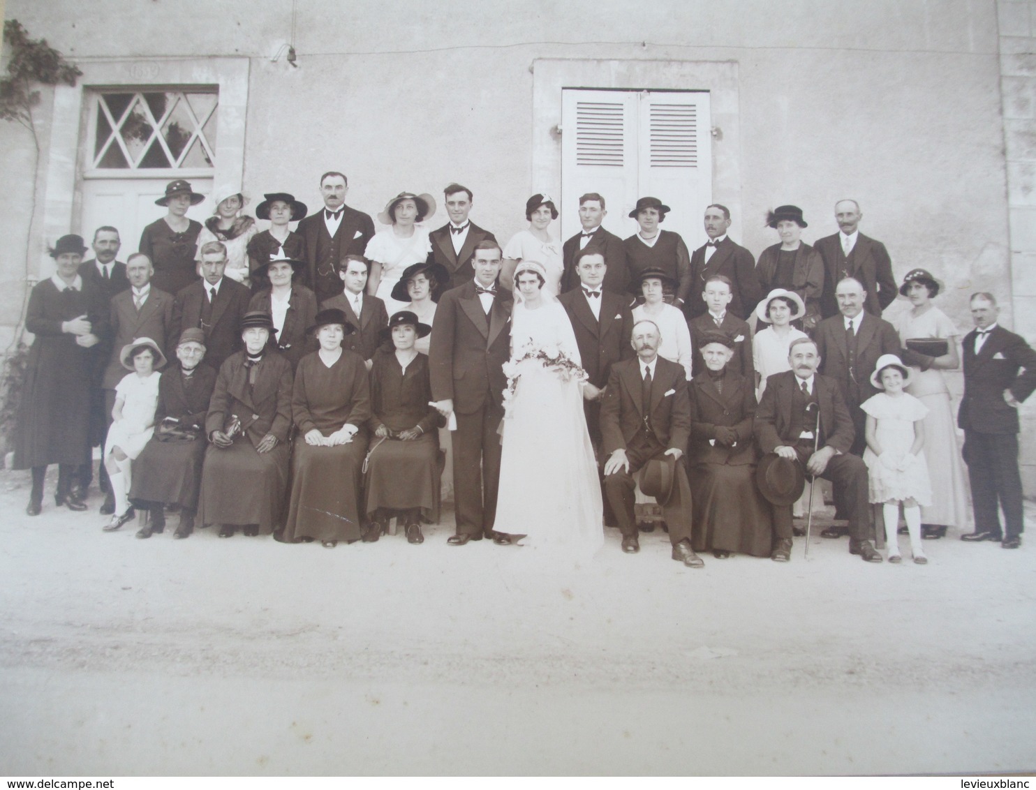 Photographie Grand Format/ Mariage / Photographe LEMOINE / ISSOUDUN/1934                  PHOTN287 - Anciennes (Av. 1900)