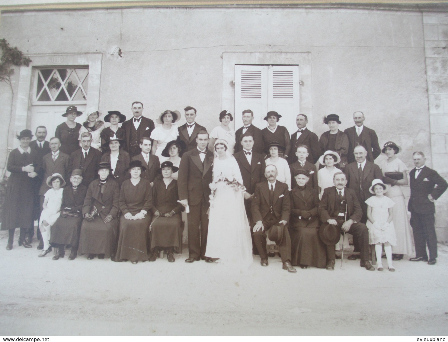 Photographie Grand Format/ Mariage / Photographe LEMOINE / ISSOUDUN/1934                  PHOTN287 - Anciennes (Av. 1900)