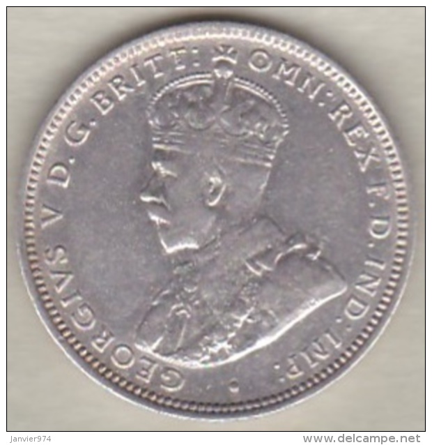 British West Africa . 1 Shilling 1914 H . George V . Argent .KM# 12 - Autres – Afrique