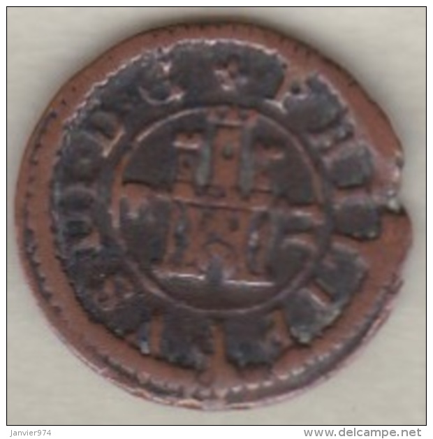 Espagne , 2 Maravedis 1602  Segovia. Felipe III.  KM# 9 - Primeras Acuñaciones