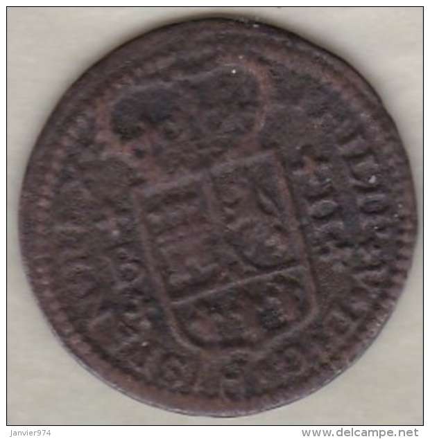 Espagne , 2 Maravedis 1720 B Barcelona . Felipe V .  KM# 302.1 - Premières Frappes