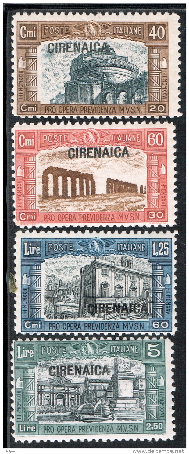 Italienisch-Cyrenaika 1927 Milizia I Sassone 38 - 41 Postfrisch MNH - Cirenaica