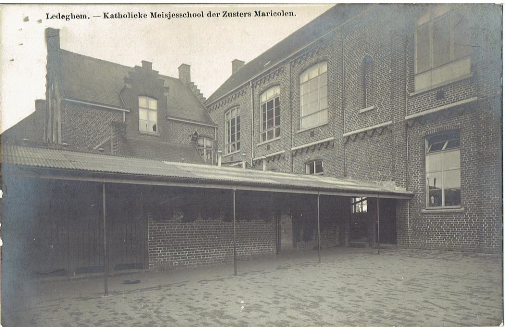 LEDEGHEM - Katholieke Meisjesschool Der Zusters Maricolen - Achterzijde - Carte Photo - Fotokaart - Ledegem