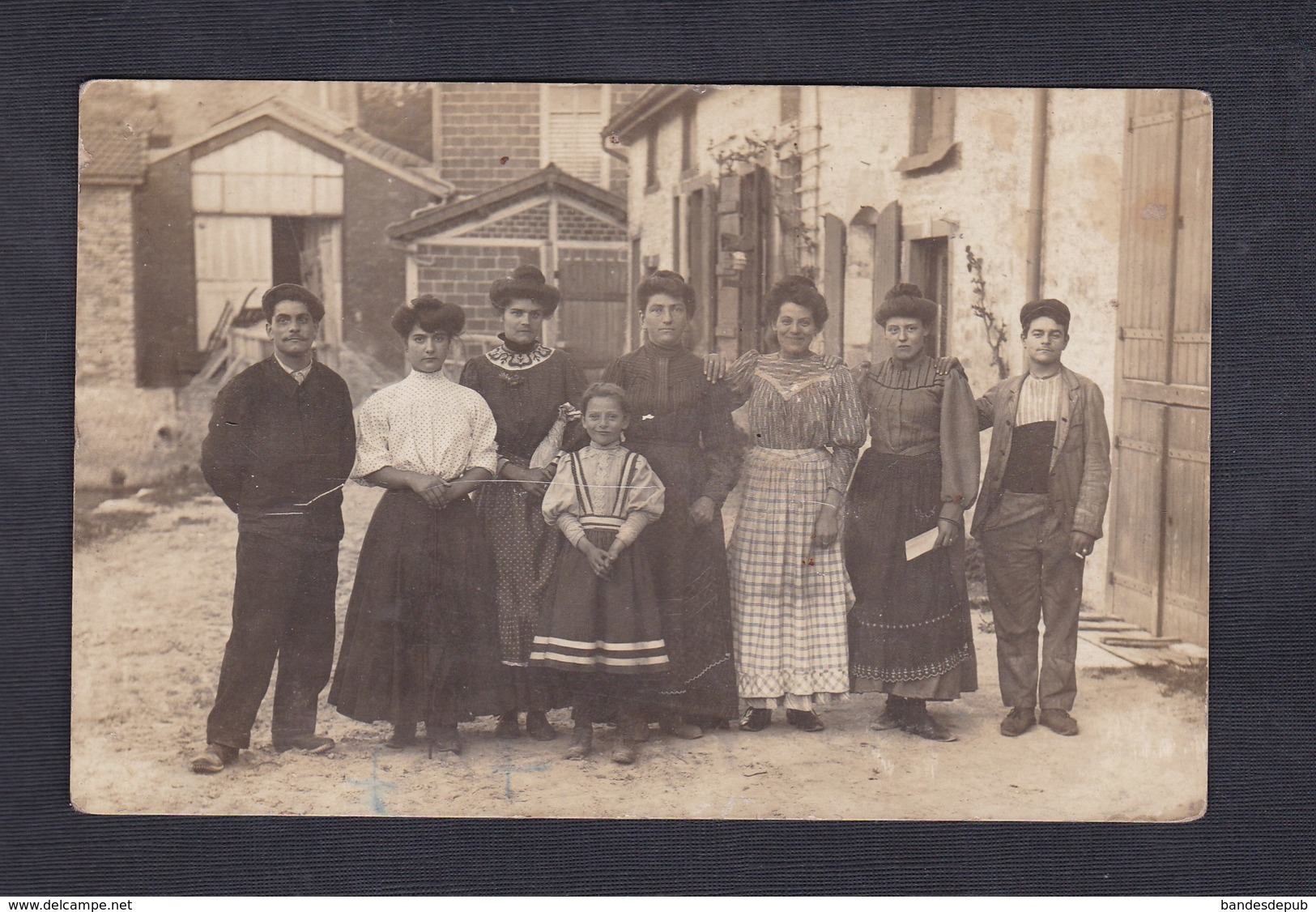 Carte Photo Genealogie Marguerite Et Jeanne Chenevet En 1909 à Situer - Généalogie