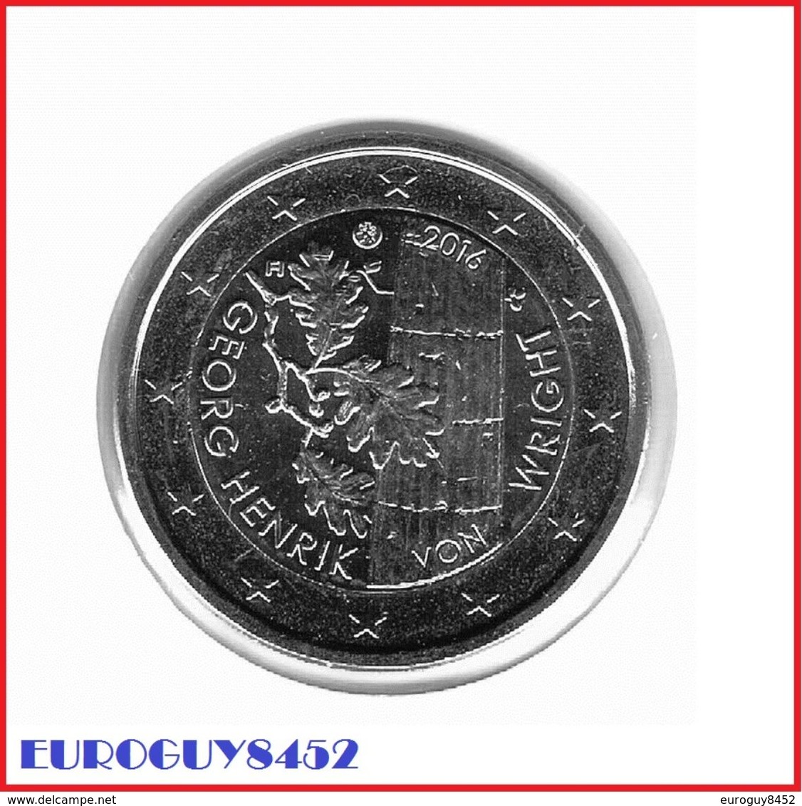 FINLAND - 2 € COM. 2016 UNC - GEORG HENRIK VON WRIGHT - Finlande