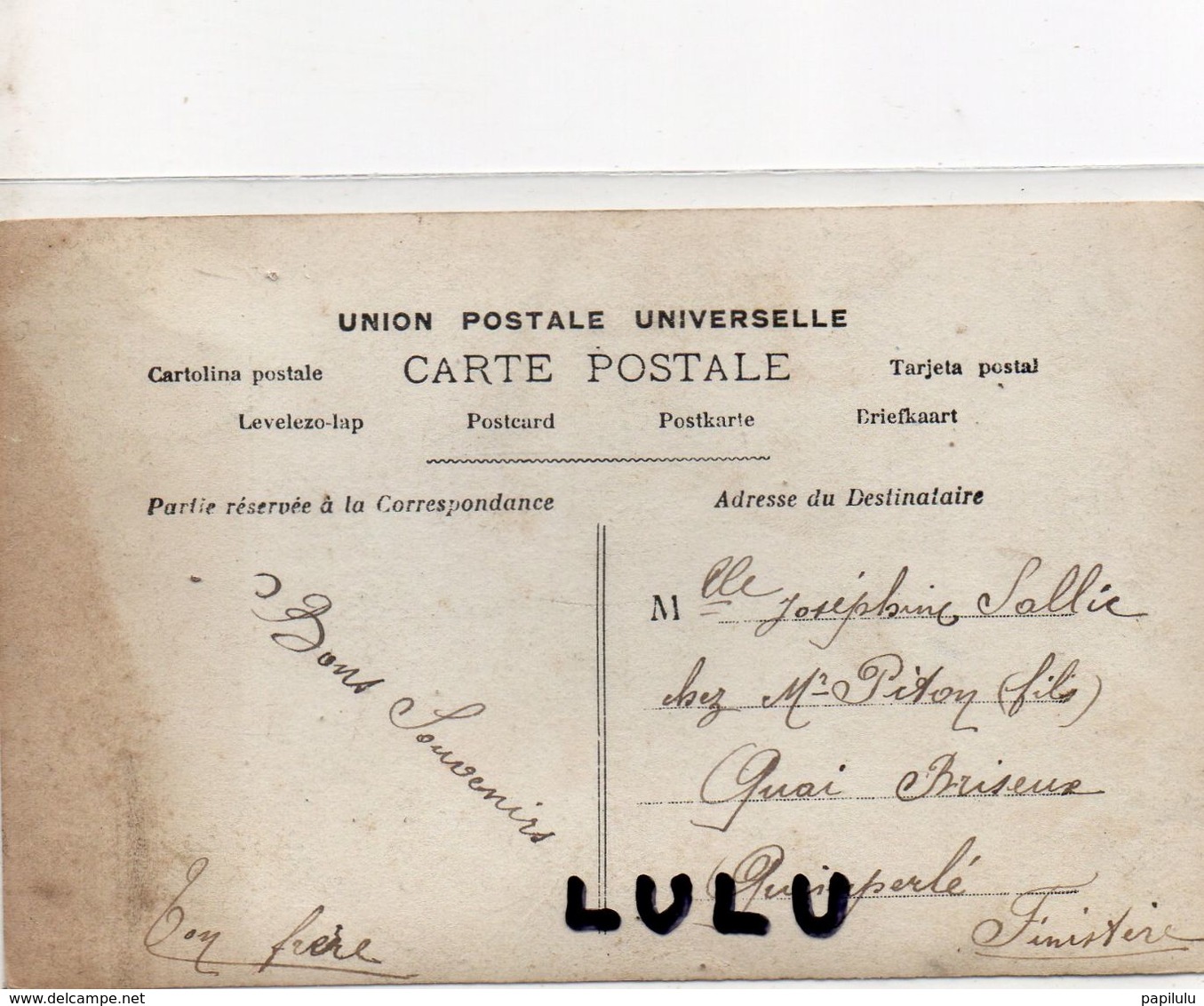 ENFANTS N° 263 : Garçon Panière Poisson 1er Avril  : édit. D L 107 - Autres & Non Classés