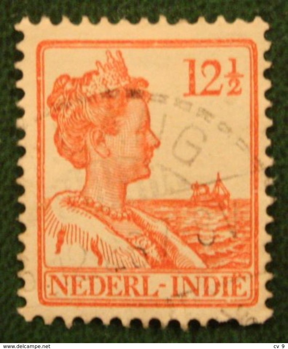 12 1/2 Ct Koningin Wilhelmina NVPH 117 1922 1913-1932 Gestempeld / Used INDIE / DUTCH INDIES - Niederländisch-Indien