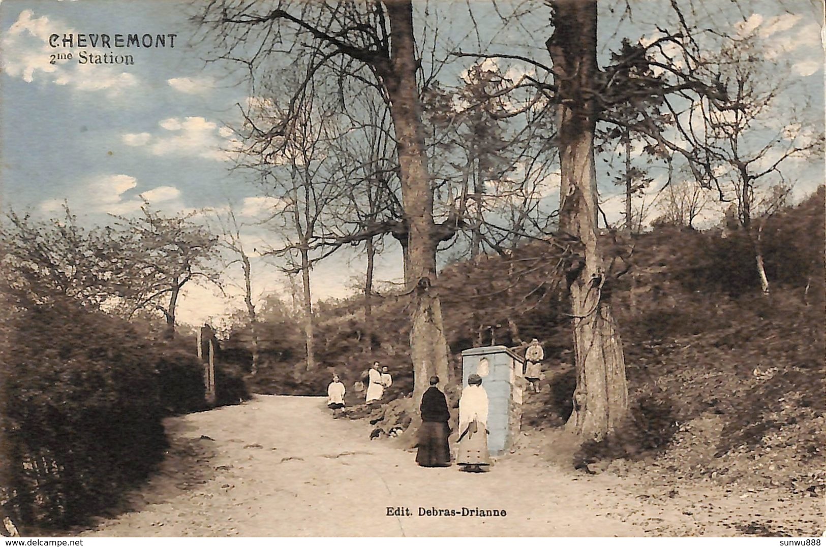 Chevremont - 2 ème Station (Animée, Colorisée, Edit. Debras-Drianne 1912) - Chaudfontaine