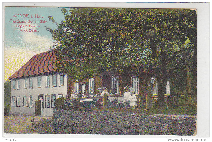 Sorge I. Harz - Gasthaus Bodemühle - 1919 - Halberstadt