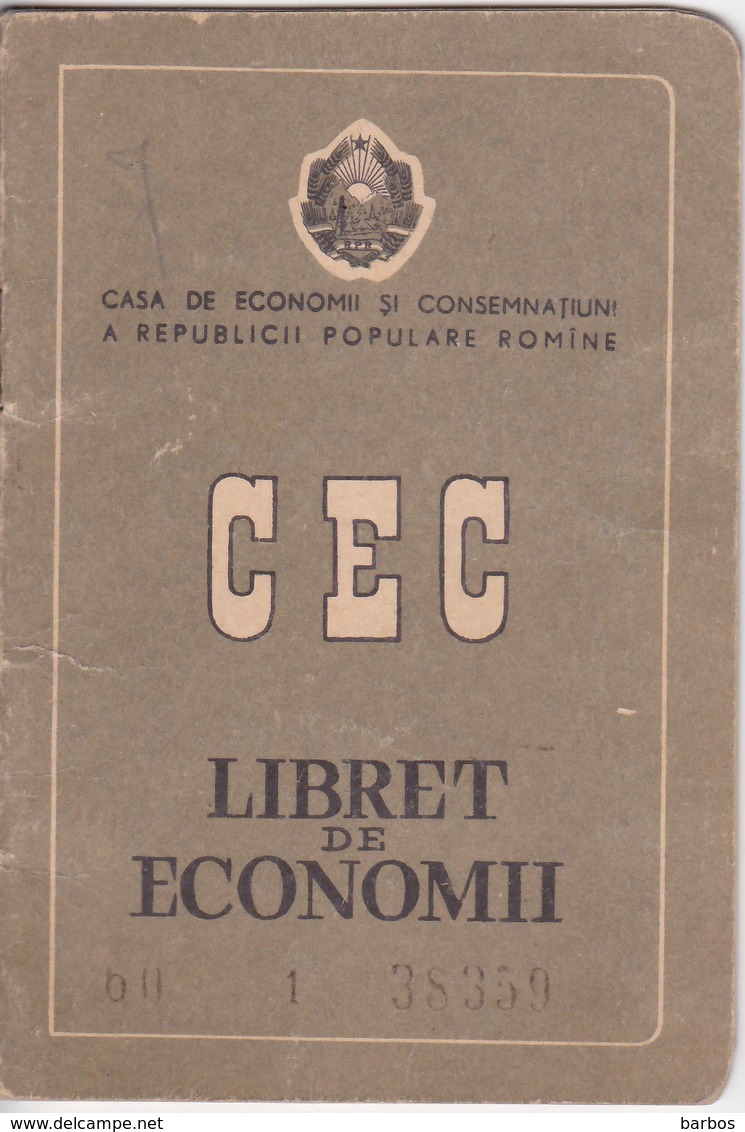 Romania , Roumanie , 1960 , Carnet CEC , Banking Cec Book - Cheques & Traveler's Cheques