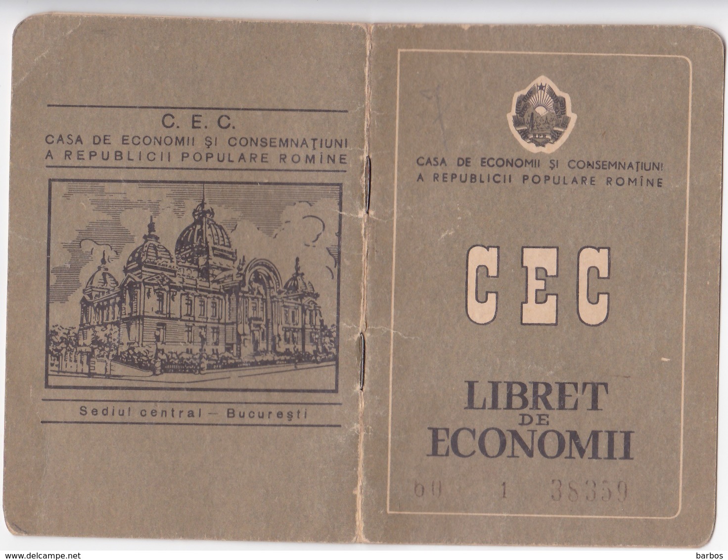 Romania , Roumanie , 1960 , Carnet CEC , Banking Cec Book - Cheques & Traveler's Cheques