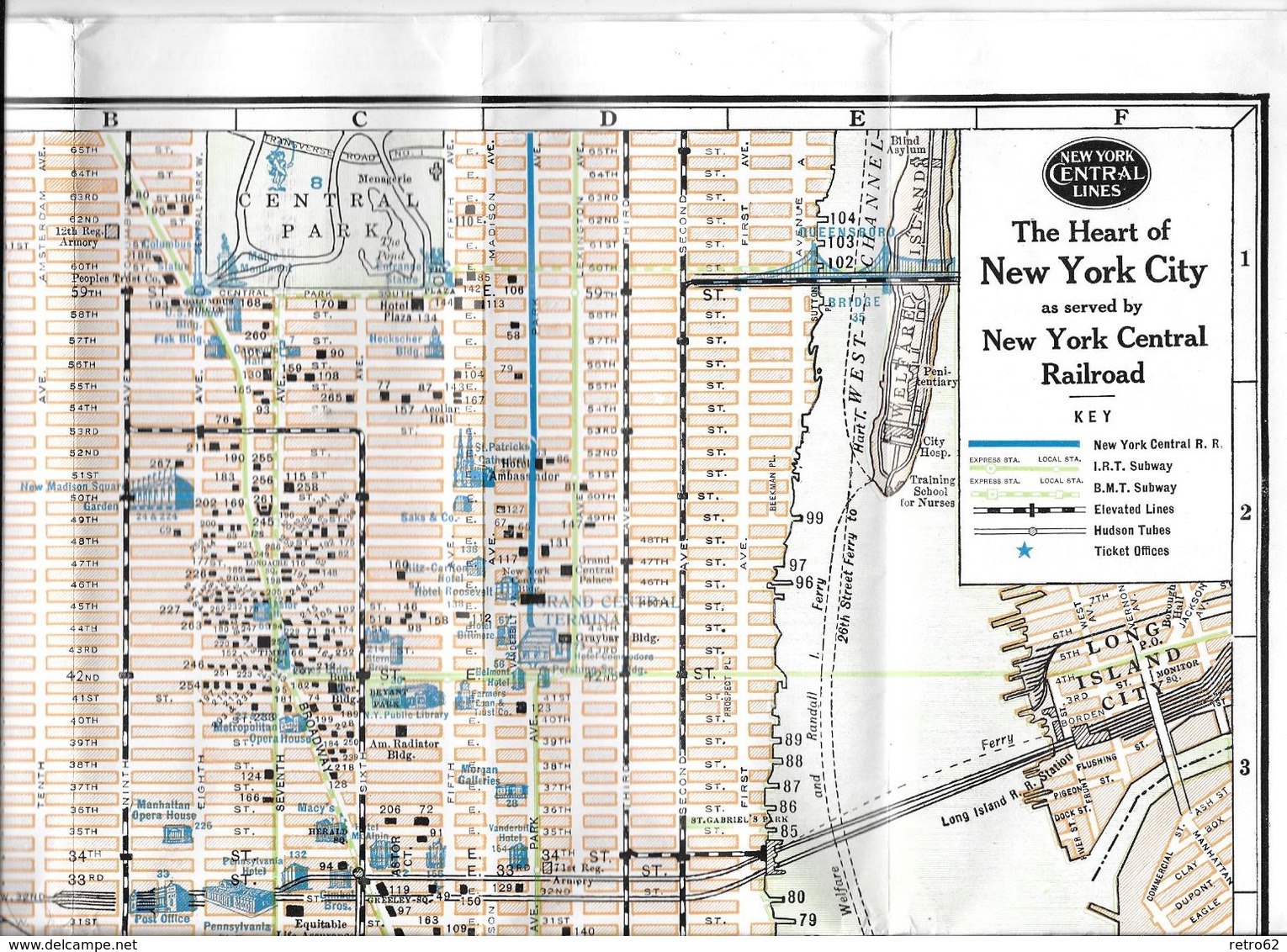CITY OF NEW YORK → Map And Guide  ►very Nice, Old And Interesting Travel Guide◄ - Reiseprospekte