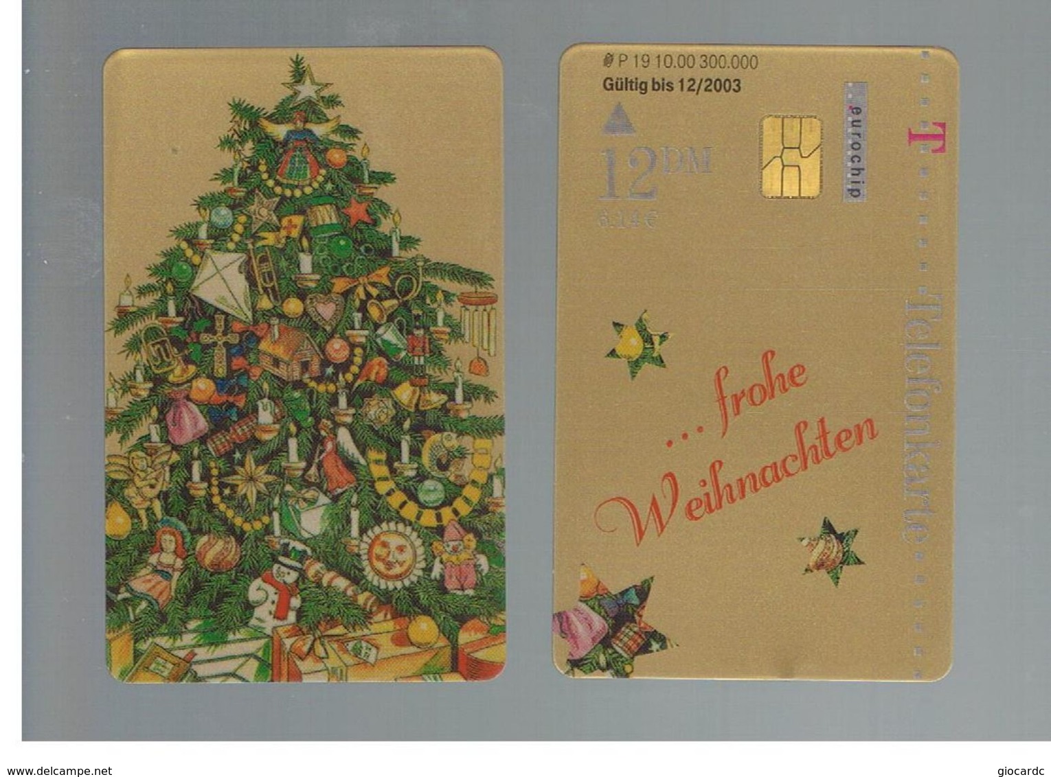 GERMANIA (GERMANY) -  2000 -  MERRY CHRISTMAS, TREE  - RIF.   159 - Noel