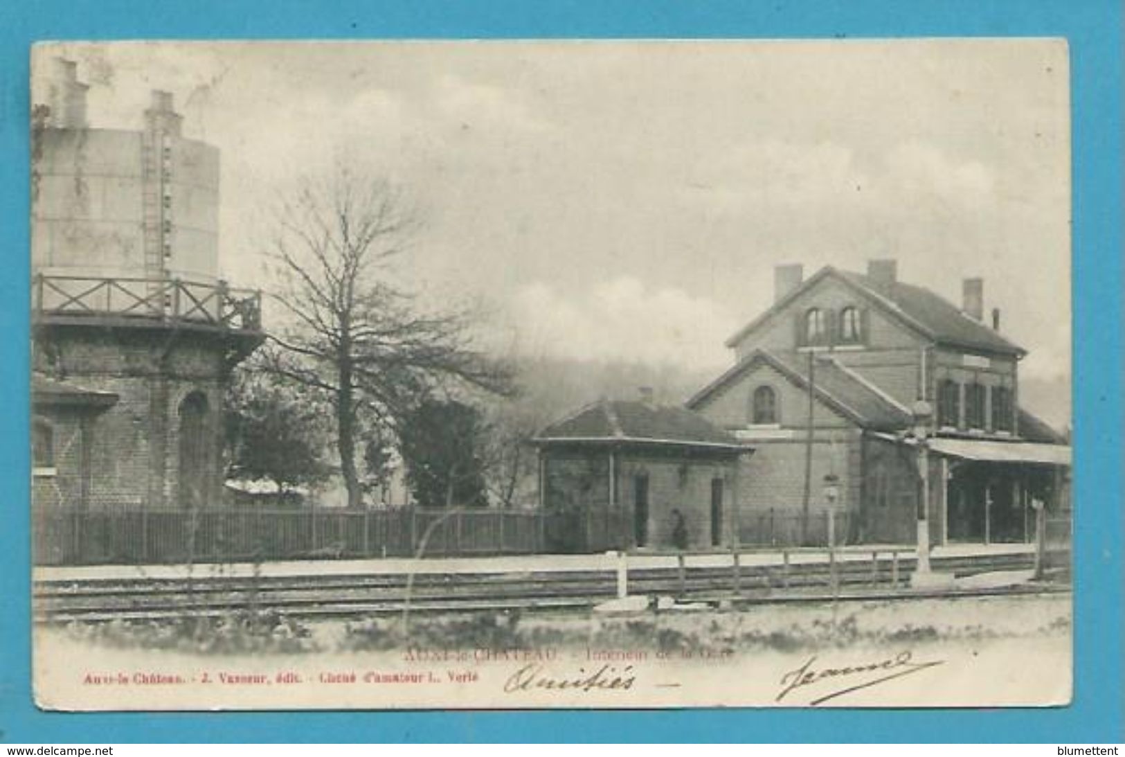 CPA - Chemin De Fer La Gare AUXI-LE-CHÂTEAU 62 - Auxi Le Chateau