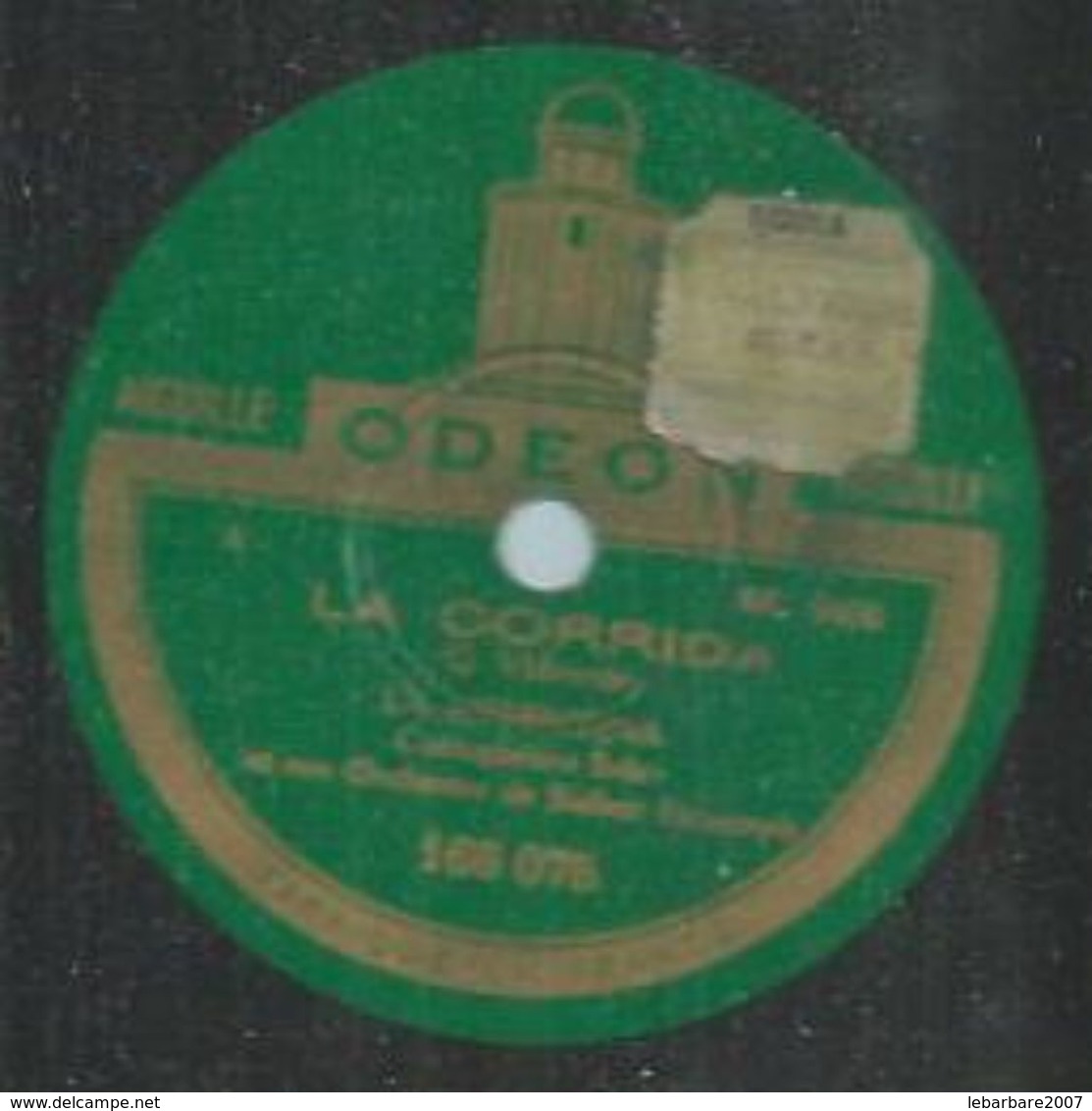 78 Tours - LA ARGENTINA - ODEON 166075 " LA CORRIDA " + " DANZA " - 78 Rpm - Gramophone Records