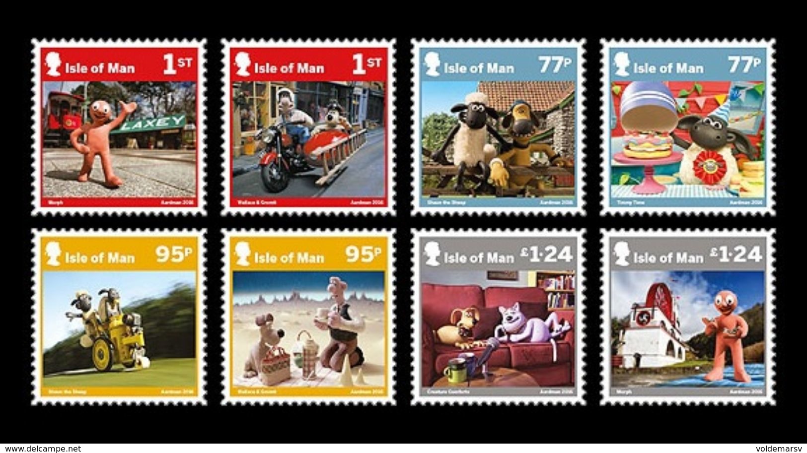 Isle Of Man 2016 Mih. 2190/97 Cartoons Of Aardman Animations MNH ** - Man (Ile De)