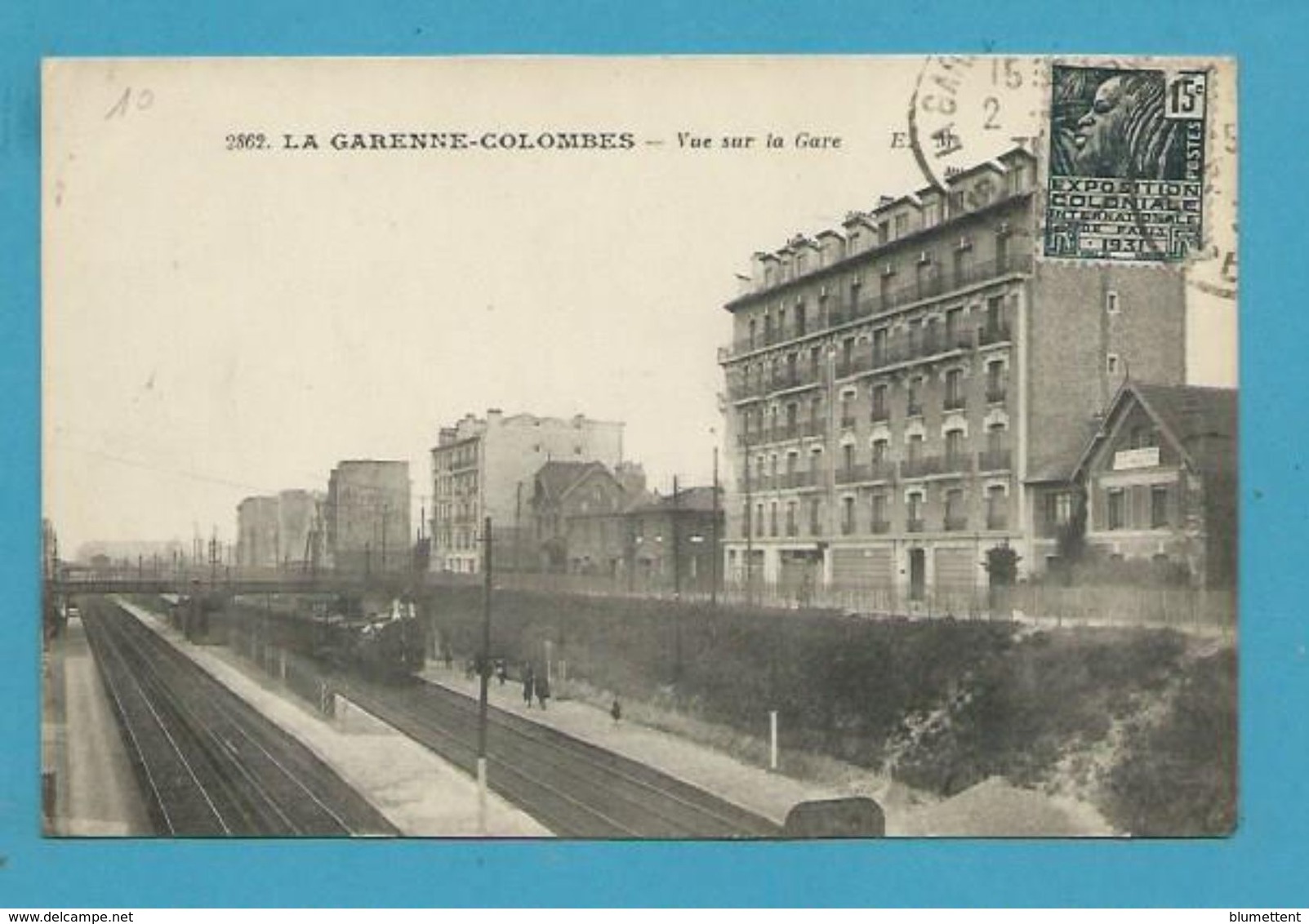 CPA 2862 Chemin De Fer Train Gare De LA GARENNE-COLOMBES 92 - La Garenne Colombes