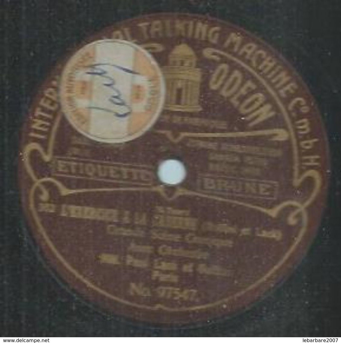 78 Tours - PAUL LACK Et GUITTON - ODEON 97547 " L'EXERCICE A LA CASERNE " + " UNE JOURNEE A LA CASERNE " - 78 Rpm - Gramophone Records