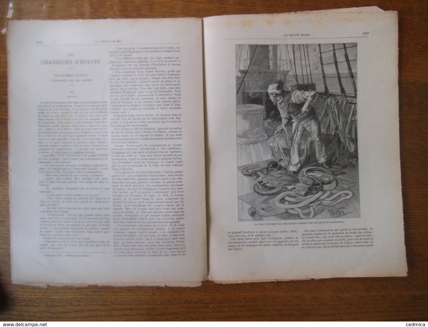 LA REVUE MAME 14 FEVRIER 1897 ILLUSTRATIONS D'APRES APPERT,G. VUILLIER,MUCHA,LUC,VUILLIEMIN - Tijdschriften - Voor 1900