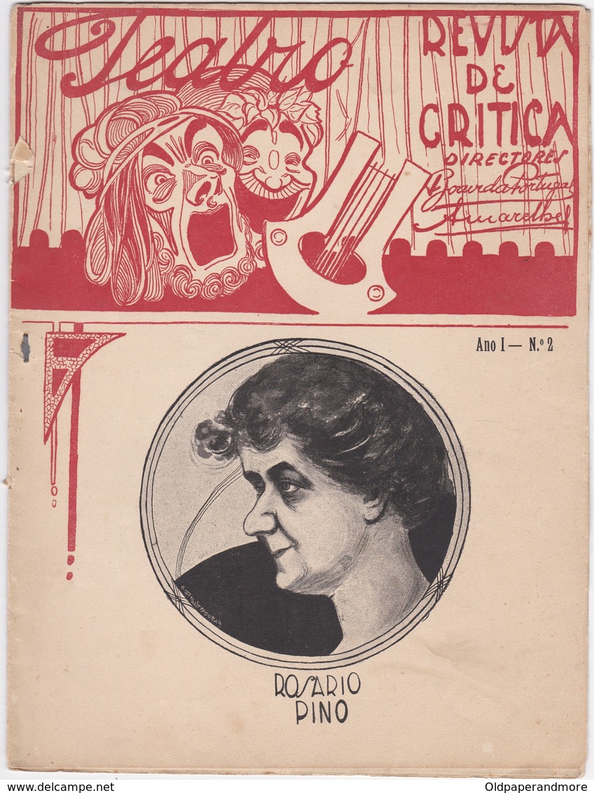 PORTUGAL MAGAZINE - TEATRO - THEATRE - Nº 2 - 1913 - Teatro