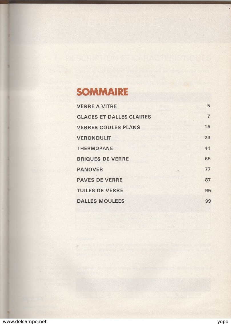 Livre, Couverture Toilée, Sur Les Produits Verriers BOUSSOIS De 1973 - Autres & Non Classés