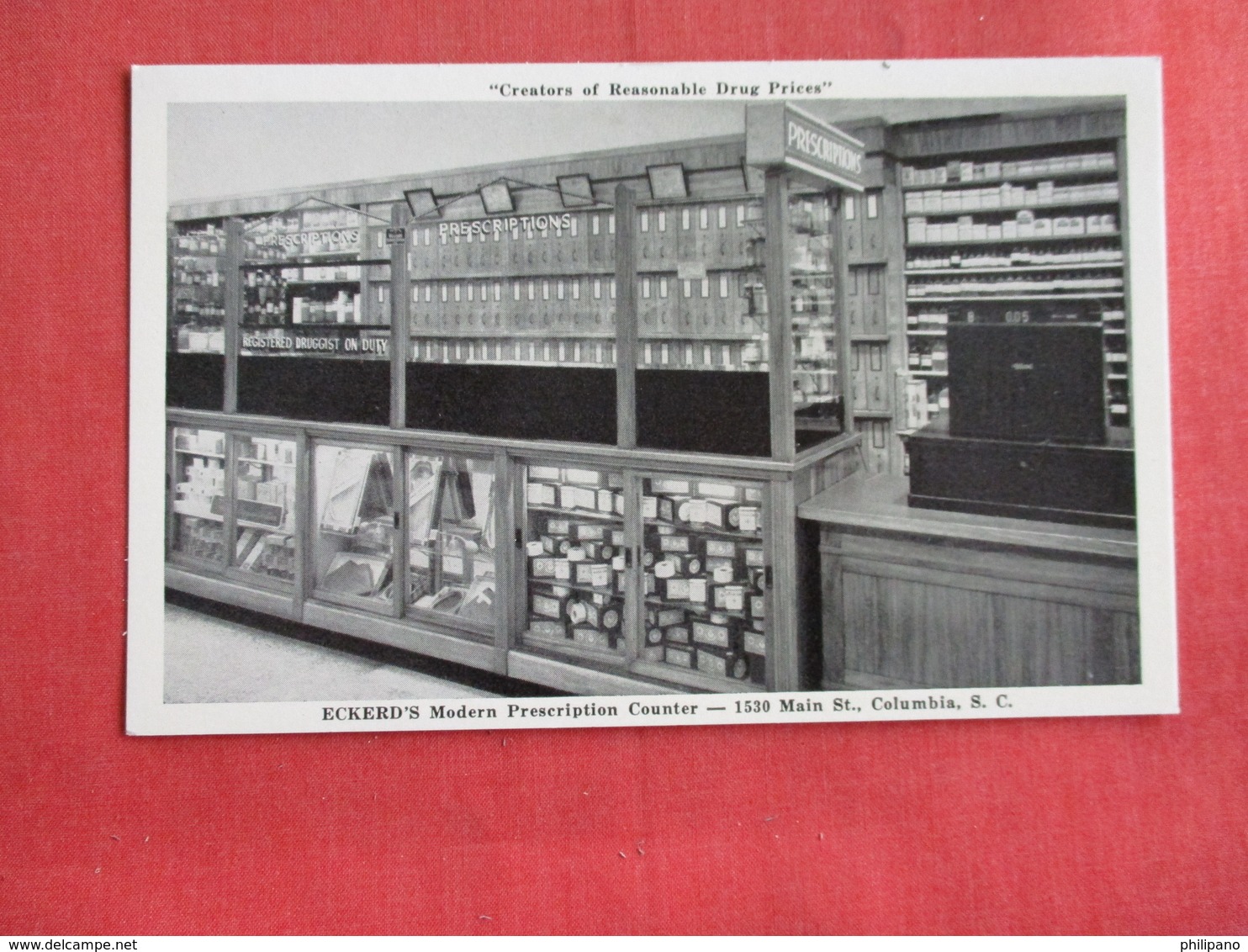 Interior Eckerd's Drug Store  Columbia South Carolina >  >- Ref  2882 - Columbia