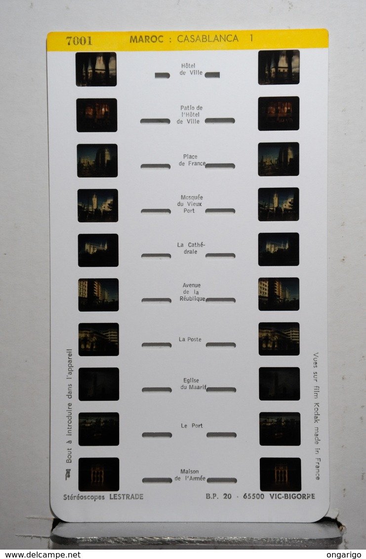 LESTRADE :     7001   MAROC  :  CASABLANCA  1 - Visionneuses Stéréoscopiques